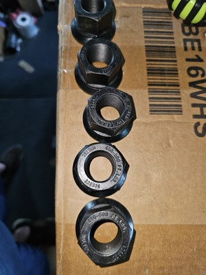 Haltec 10 Pieces of Two Piece 6mm Sleeve Flanged M22x1.5 Wheel Nuts 33mm Hex