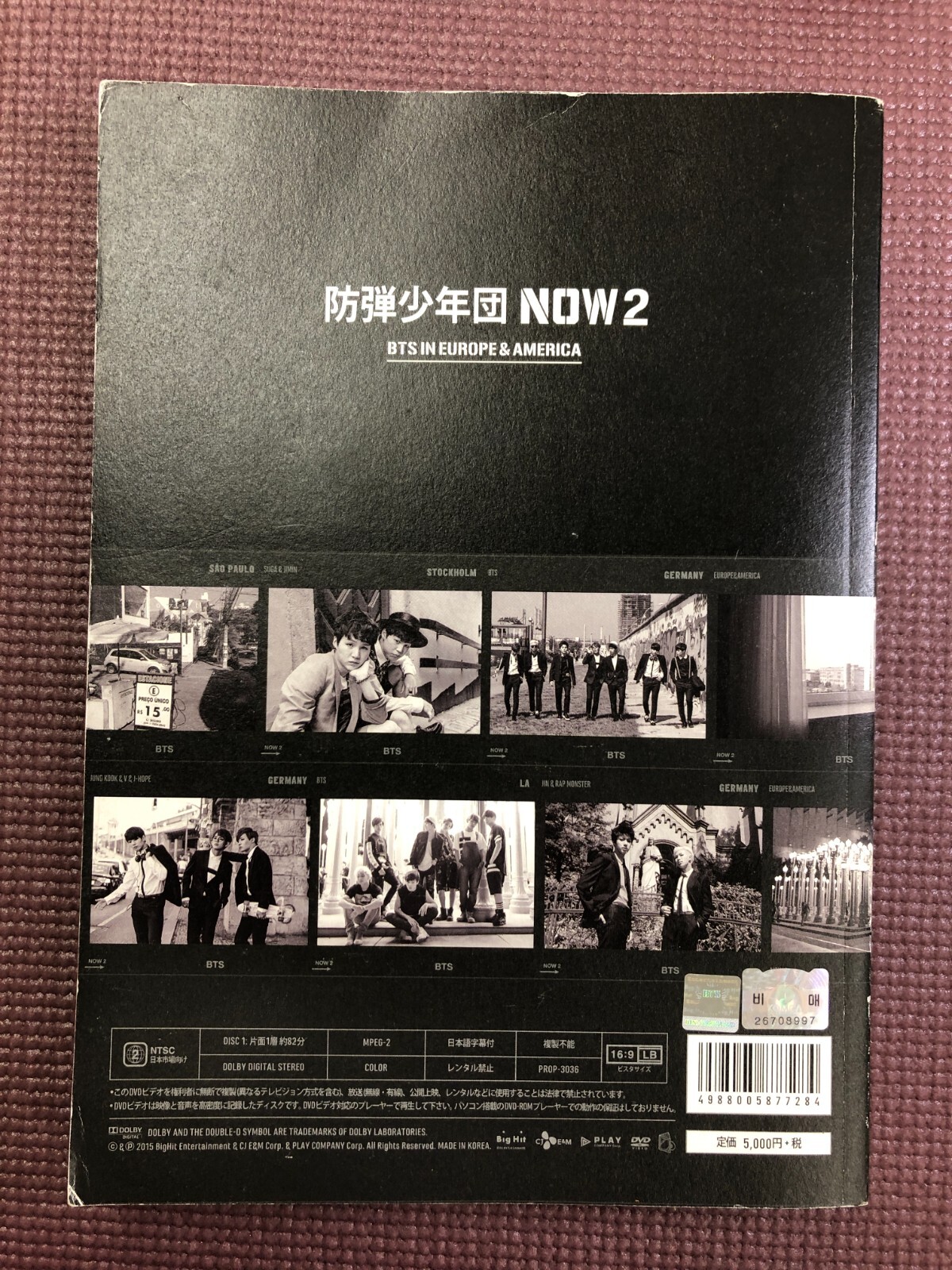 BTS NOW DVD 日本語字幕つき BTS『NOW』 in THAILAND 2014 DVD日本語字幕