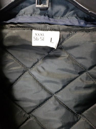 BLAUER Chicago City Police Jacket XXXL 56-58 Full Zip Quilted Vest Lining. Nylon