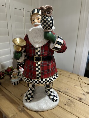 Mackenzie Childs 28  Tall Retired Christmas Santa