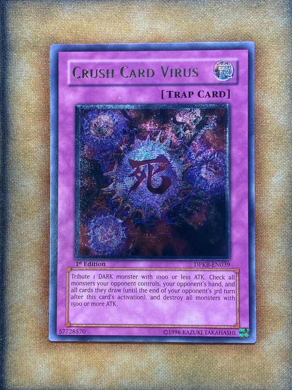 Yugioh Crush Card Virus DPKB-EN039 Ultimate Rare 1st Ed NM