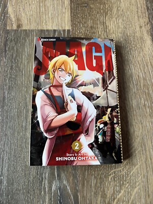 Magi: The Labyrinth of Magic Vol. 2 Shinobu Ohtaka Manga 1st Edition Paperback