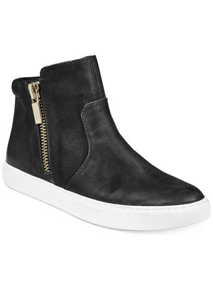 

KENNETH COLE Женские Черные Высокие Кроссовки Кожаные Кроссовки Kiera, Черный, KL05020NU