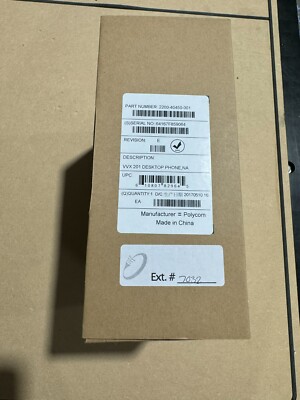 Polycom VVX 201  Business Media Desktop Phone NEW IN BOX 2200-40450-001