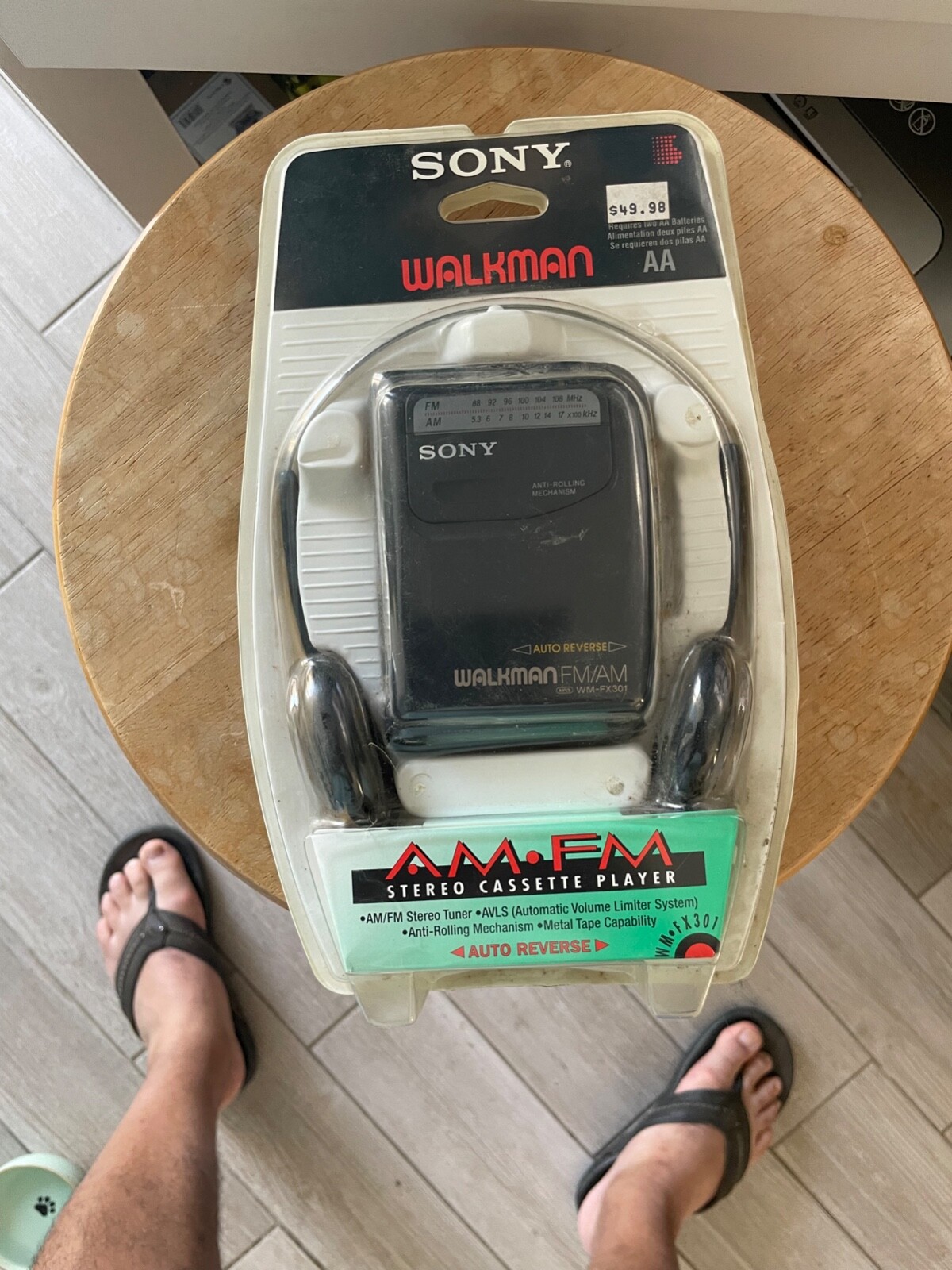 Sony Walkman AM/FM Stereo Cassette Player Auto Reverse WM