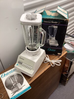 VINTAGE 1980s OSTER. DESIGNER OSTERIZER BLENDER  10 Speed Cycle Blend