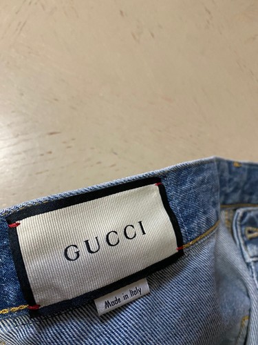 Pre-owned Gucci $1500  Mens Short Jeans Pants Blue Size 30 Us/44 Eu