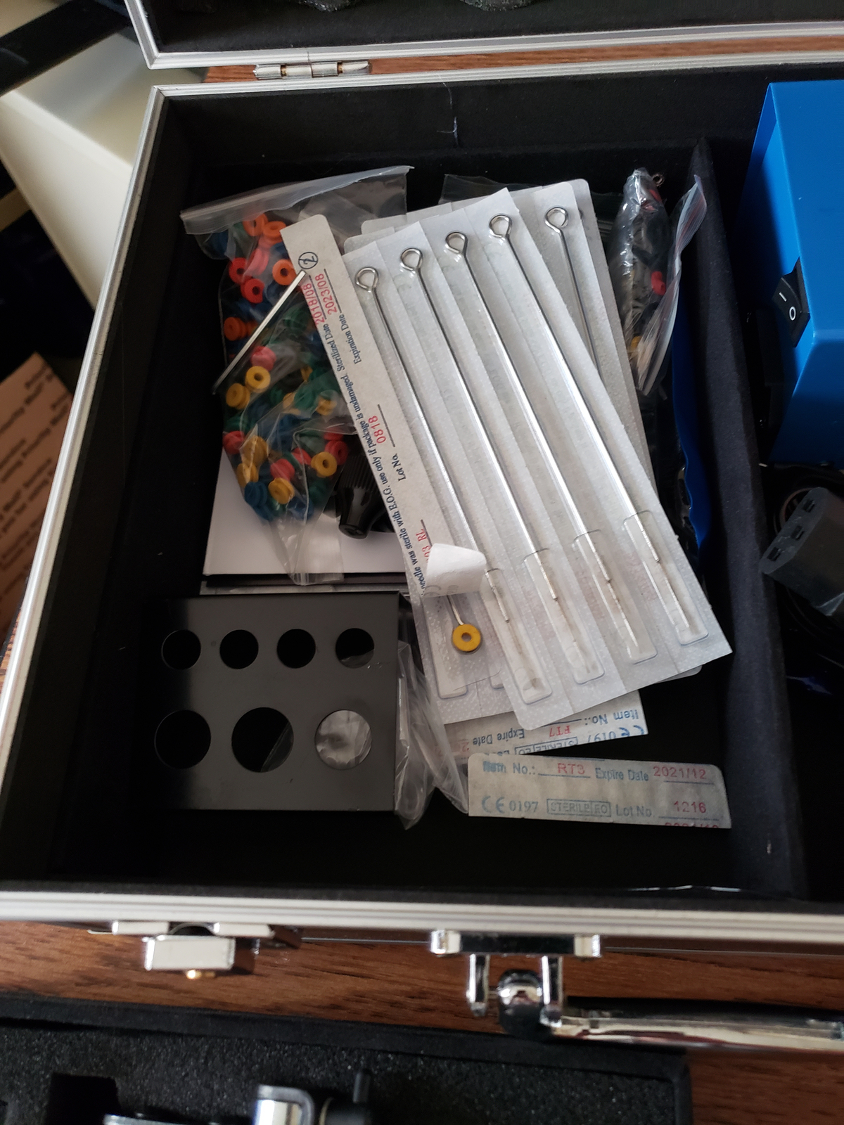 Professional Tattoo Kit Case Organiser Aluminum Carrying Machine