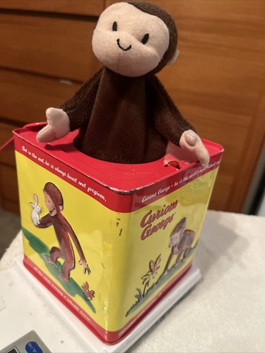 Curious George Jack In The Box Metal Toy Schylling Plays Pop