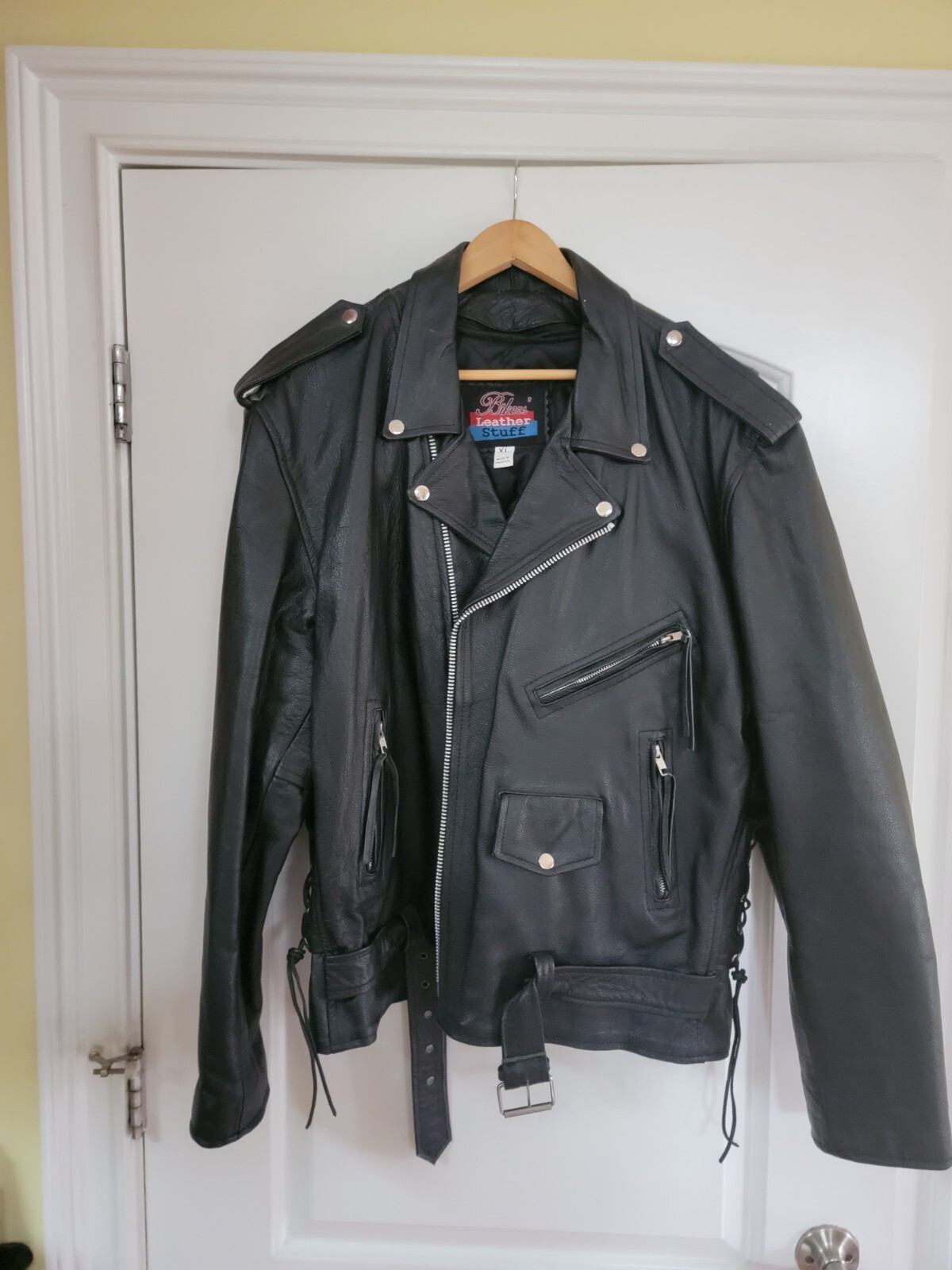 Black Leather Biker Jacket