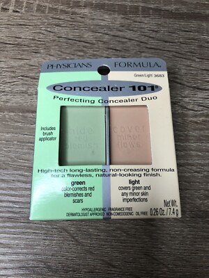 NEW Physicians Formula Concealer 101 Perfecting Duo Green/Light 3683