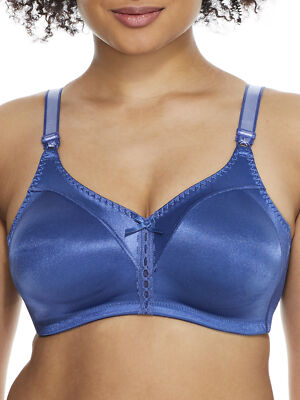 Балийский женский бюстгальтер с двойной поддержкой без косточек, синий кобальт, 36DDD
