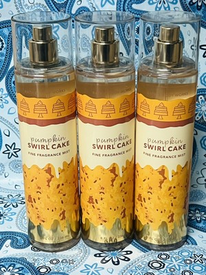 3 Bath & Body Works PUMPKIN SWIRL CAKE Fragrance Mists 8oz