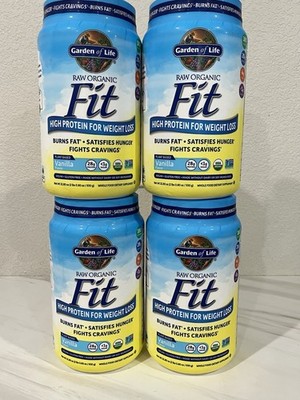 4 Pack Garden of Life Raw Organic Fit Protein Powder Vanilla 28g Protein 32.2 oz