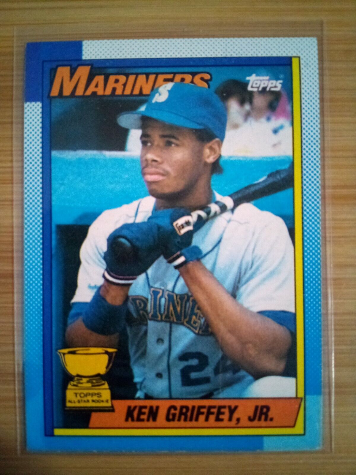 1990 Topps KEN GRIFFEY JR. All-Star Rookie #336 Bloody Scar ERROR Card HOF. rookie card picture