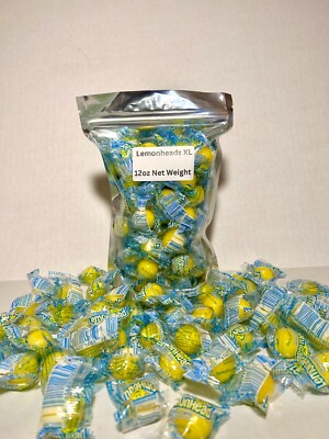 Lemonhead XL Bulk Hard Sour Lemon Candy 8oz 12oz 1LB 1.5LB 3LB 5LB Lemon Flavor