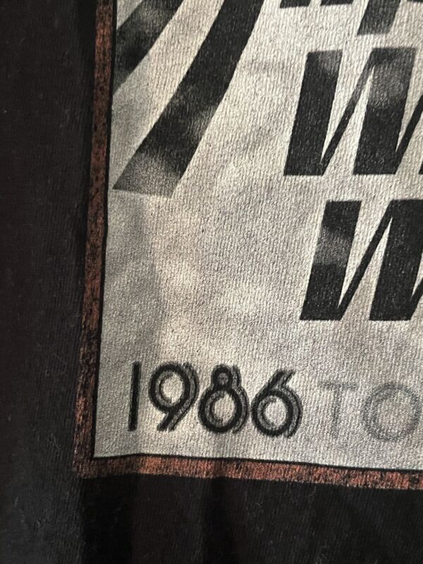 Vintage 1986 Bon Jovi “Slippery When Wet” Tour Shirt. Sz XL, Fruit Of Loom Tag