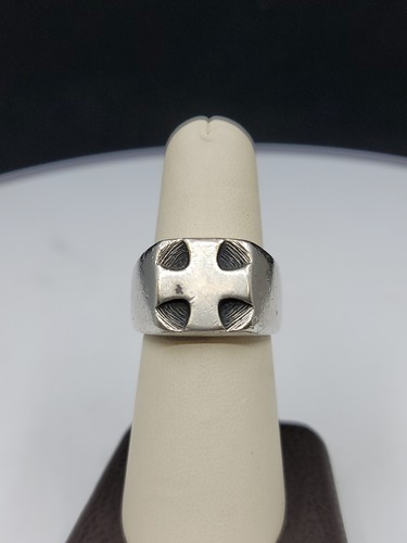 Sterling Silver James Avery Greek Thick Heavy Cross Ring
