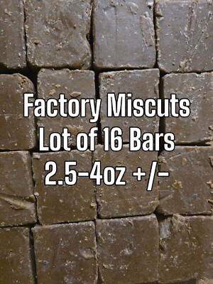  Dr.Squatch Soap, Wood Barrel Bourbon Lot Of 16 (Factory Miscuts, No Box) 