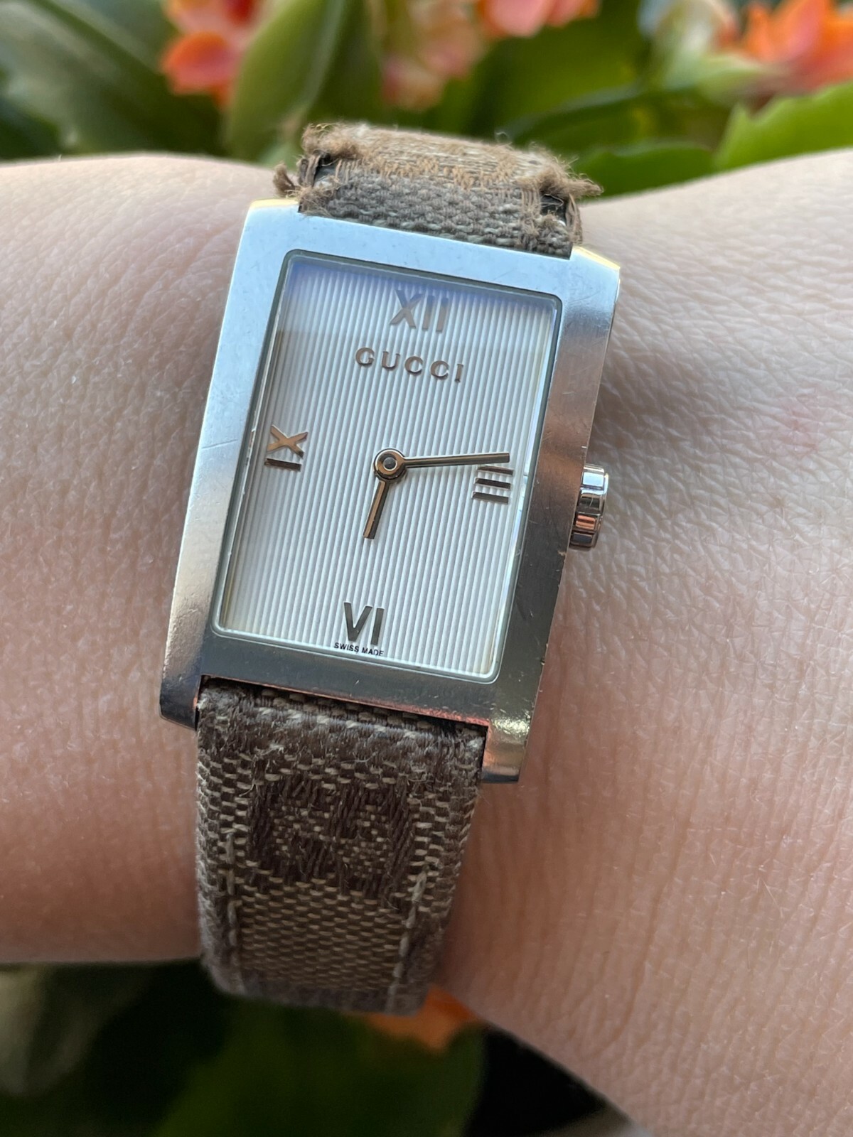 GUCCI WATCH 8600J BROWN STAINLESS STEEL QUARTZ LADY SWISS GUCCI WATCH 8600J BROWN STAINLESS STEEL QUARTZ LADY SWISS
