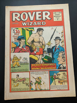 Rover and Wizard Comic, June 1st 1968, FREE UK POSTAGE