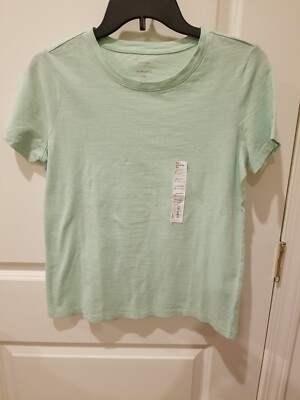 Sonoma Women Short Sleeve Tee Lt Green Size XS