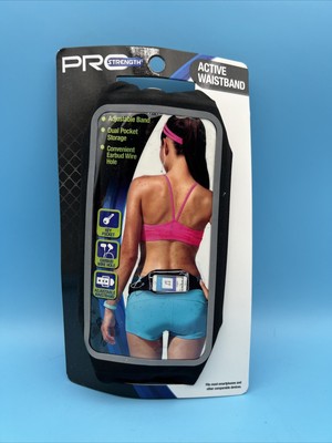 Pro Strength Active Storage Waistband Running Jogging Exercise Earbud Hole