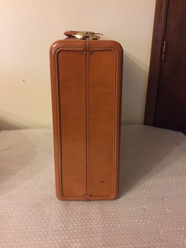 VINTAGE 1950's SAMSONITE 4655 BROWN HARD SHELL SUITCASE 24