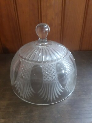 Cloche à fromage en verre Art déco