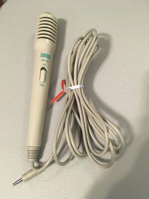 Labtec AM-22 Microphone - 3.55mm Plug - On/Off Switch - 8' Cord - Deluxe Dynamic