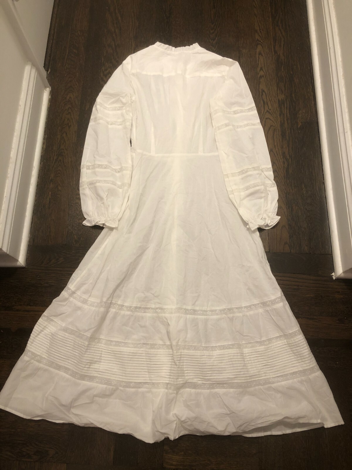 Pre-owned Reformation Ensley Dress Ivory Size 2 Orig. $278 In White