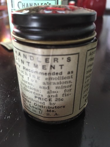 Antique Chandlers Salve Ointment Bottle
