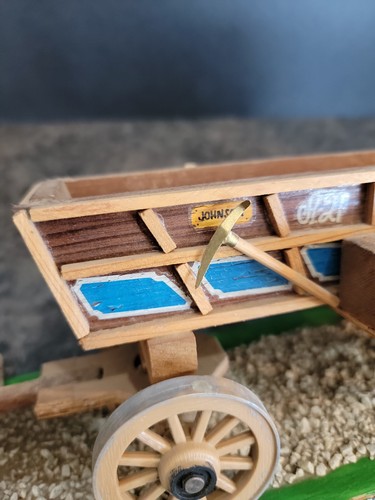 Vintage ox wagon Western country hand made wood Diorama OOAK old West