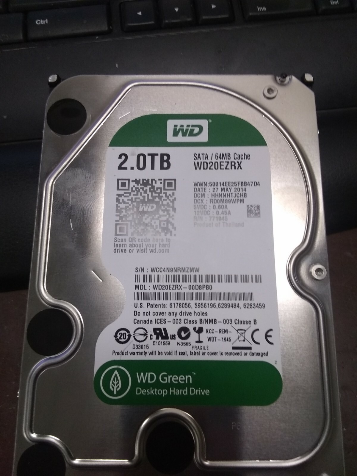 s*n様 Western Digital HDD WD20EZRX 2TB × Western Digital WD20EZRX-00D8PB0 - 2TB 7.2K RPM 64MB Cache