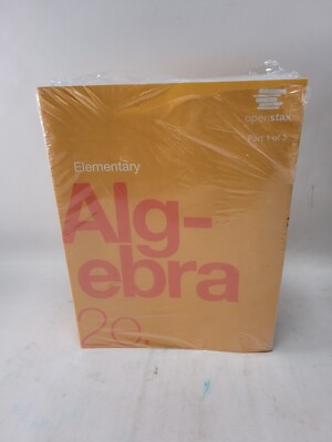 Elementary Algebra by OpenStax 2e Part 1 of 2 Paperback