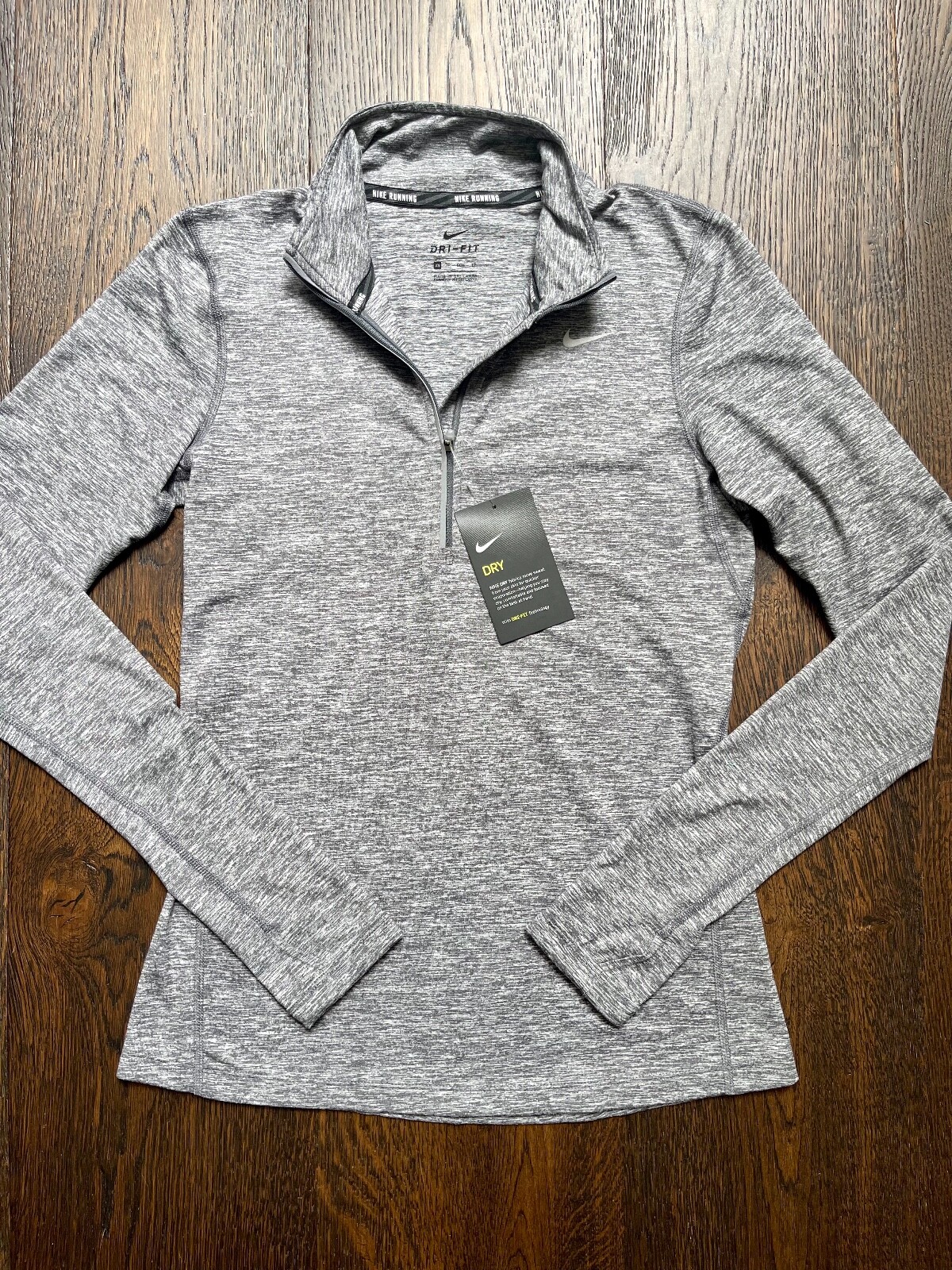 nike grey half zip women's