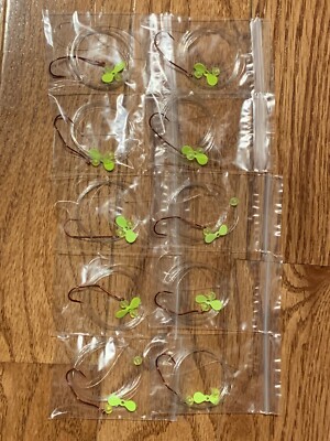 10 Walleye Slow Death Hook Snell Crawler Harness w/Chartreuse Propeller 48 