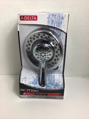 New! Delta In2ition 2-in-1 4-Spray 6.1Dual Wall Mount Fixed/Handheld Shower Head