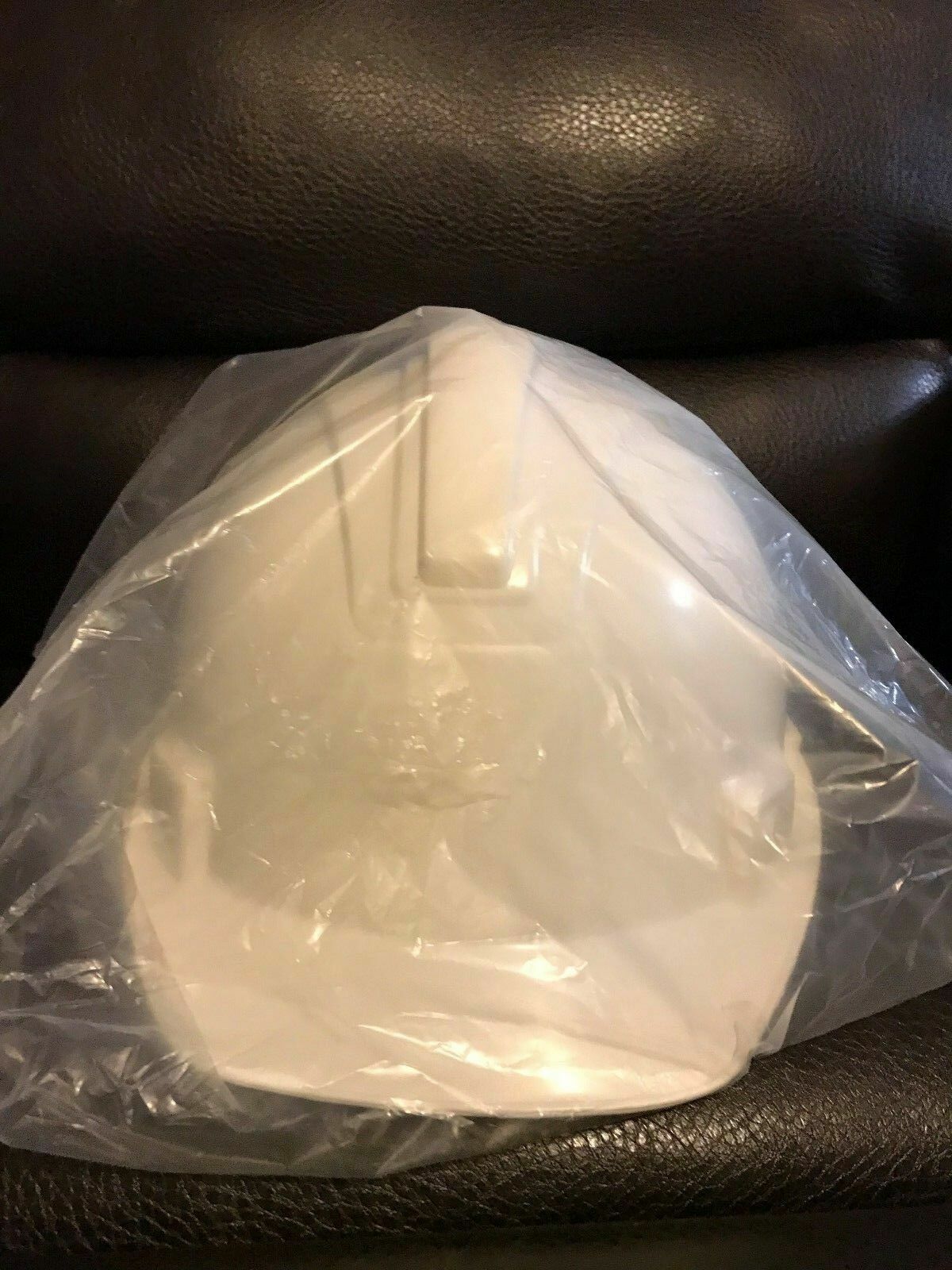 Lot of 5 Safety Helmet NEW! Huntsman Hard Hat White Cap 4 Point Ratchet ANSI