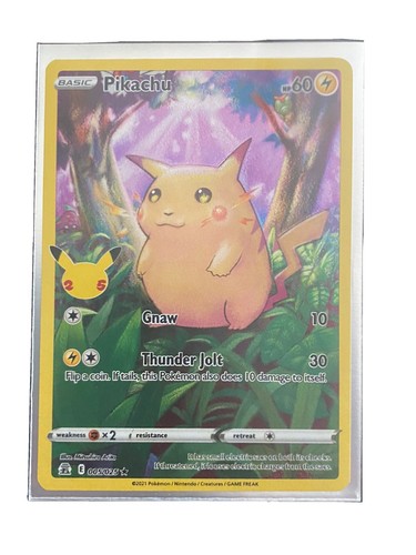 グァンスBirthday 特別セット Pokemon - Celebrations - Pikachu - 005/025 - Holo Rare - NEW