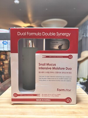 Farm Stay Dual Formula Snail Mucus Toner & Cream Made In Korea