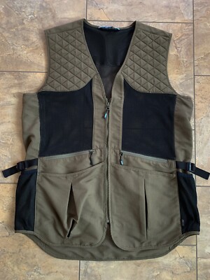 Gander Mountain Vest Mens XL Green Black Guide GS Premier Lightweight Shooting
