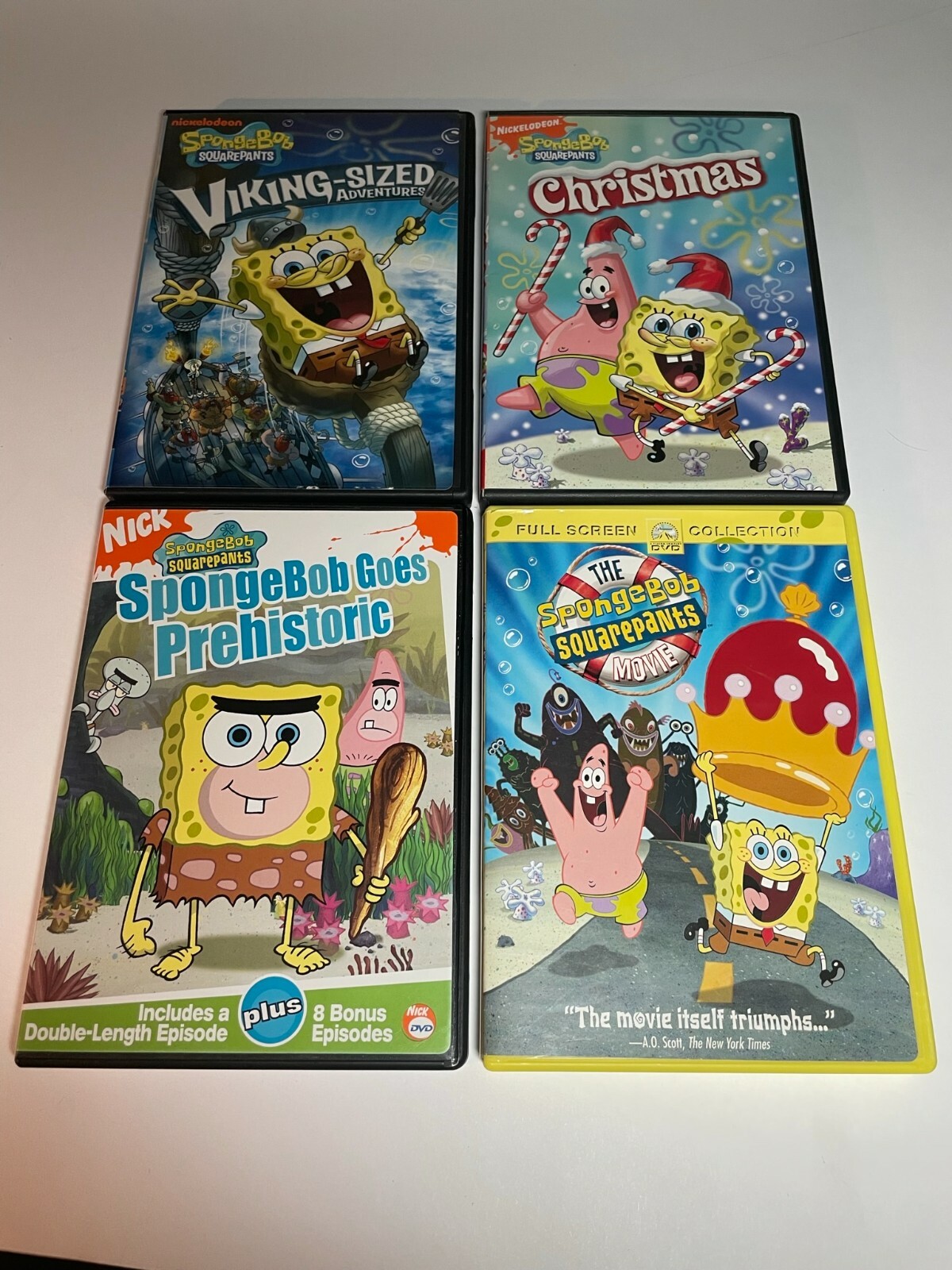 SpongeBob Squarepants DVD's Group of 4 Movies - Episodes
