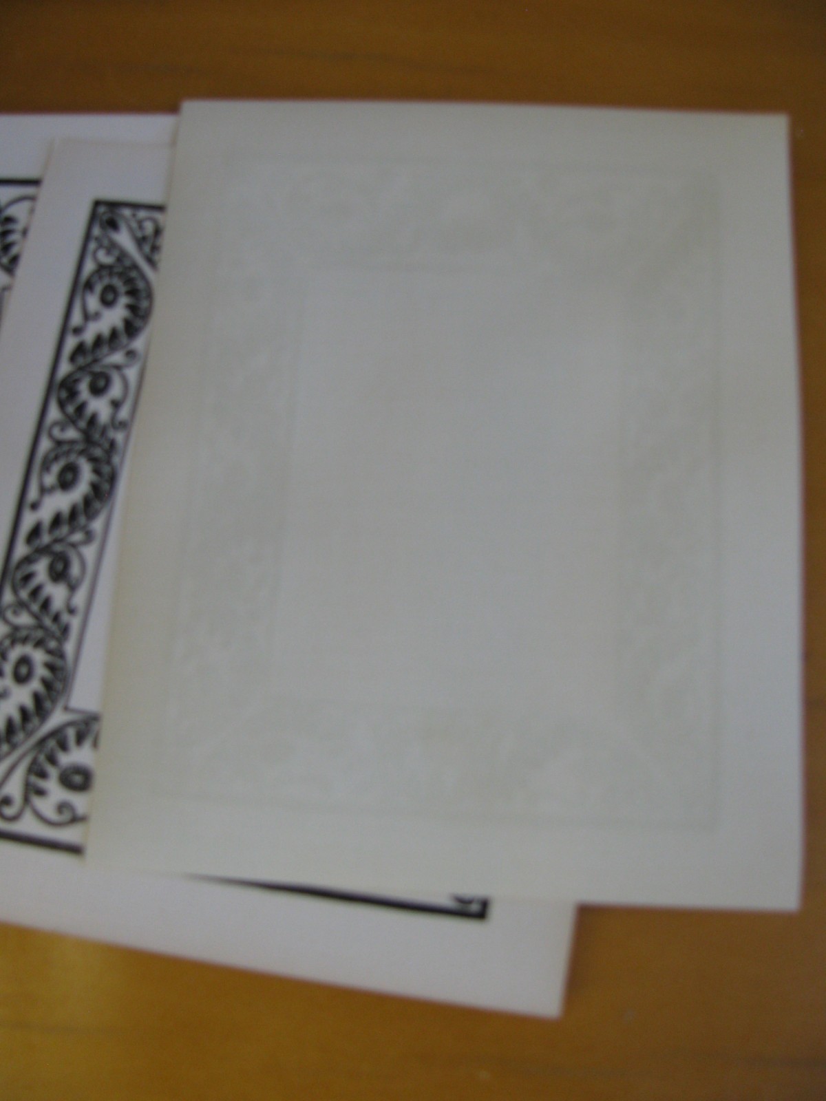 Vintage Bookplates Black Scroll Border Adhesive Stamps Scrapbooking Paper Fine