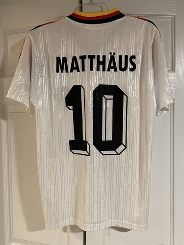 1994 ドイツ代表 10番 マテウス Matthäus ユニフォーム Germany Lothar Matthäus Jersey 94 World Cup White Mens