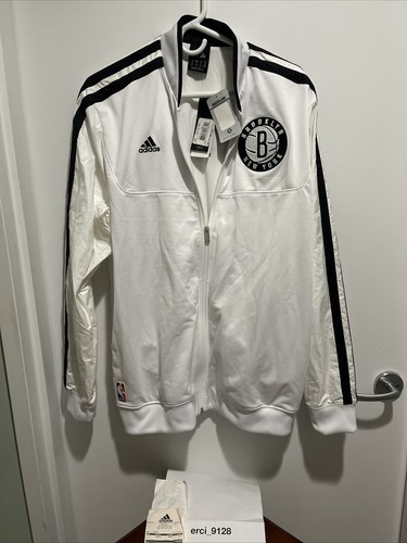 Adidas Brooklyn Nets On Court Warm Up Jacket XL Barclays Adidas Brooklyn Nets On Court Warm Up Jacket XL Barclays