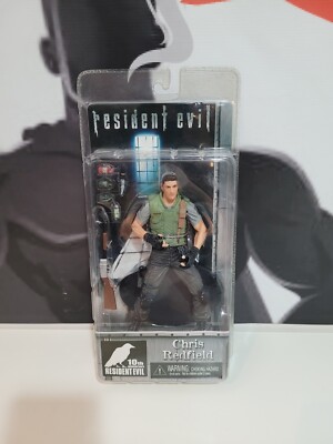 NECA PlayArts Chris Redfield Figure Resident Evil 10th Anniversary Sealed