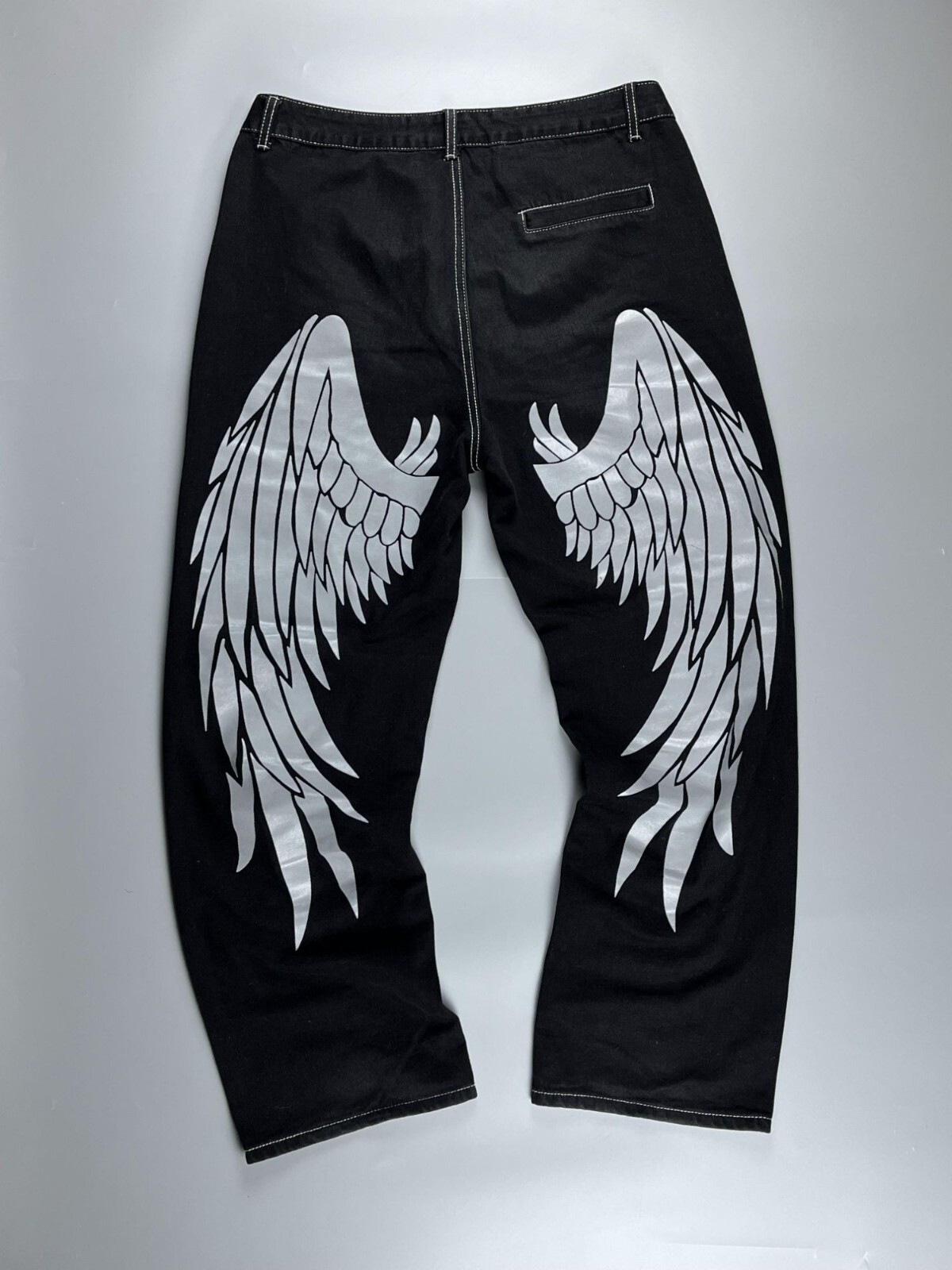 COZY WORLDWIDE ‖ BAGGY JEANS opium Opium Baggy Fit Rare Big Logo Jeans | eBay