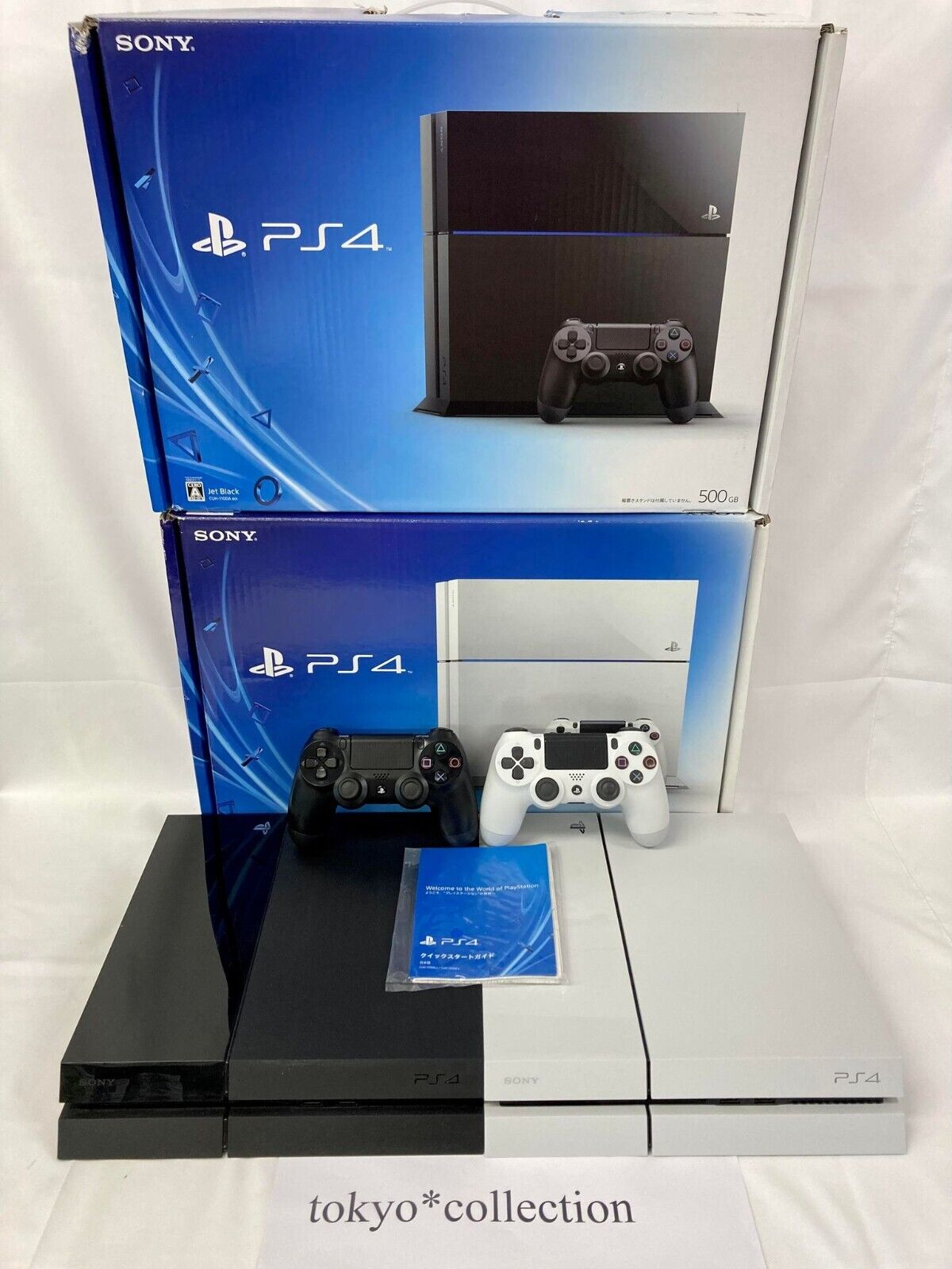 Sony PlayStation 4 PS4 Original 500GB White Black Game Sony PlayStation 4 PS4 Original 500GB White Black Game