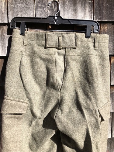 Vintage Military Heavy Wool Cargo Pants Hunting Winter Fishing Pants 30 8